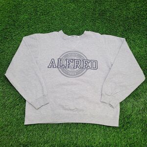 Vintage Champion Alfred-State Sweatshirt Women XL 23x23 Gray